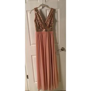 Lulu’s Sequenced Blush dress
